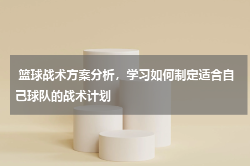  篮球战术方案分析，学习如何制定适合自己球队的战术计划
