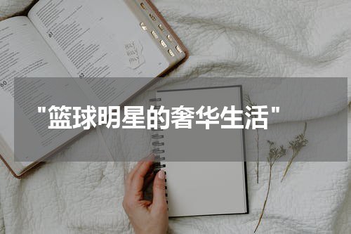  "篮球明星的奢华生活"