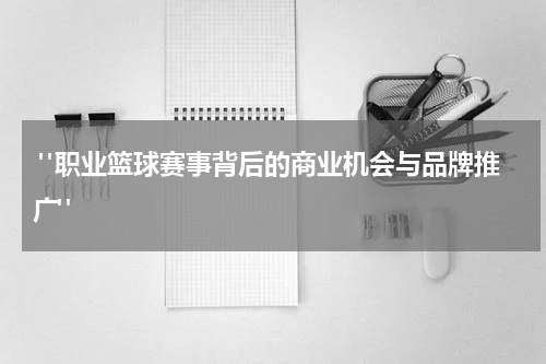  "职业篮球赛事背后的商业机会与品牌推广"