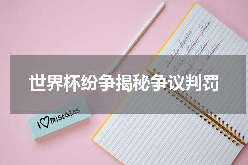 世界杯纷争揭秘争议判罚