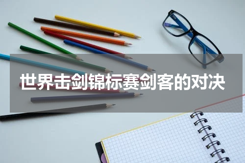 世界击剑锦标赛剑客的对决
