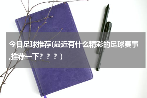 今日足球推荐(最近有什么精彩的足球赛事,推荐一下？？？)