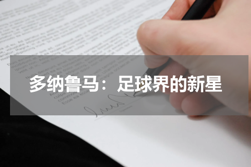 多纳鲁马：足球界的新星