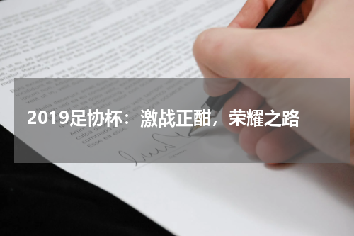 2019足协杯：激战正酣，荣耀之路