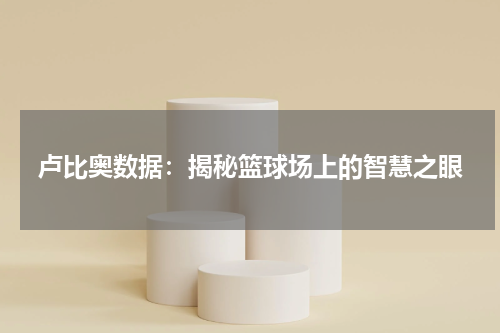 卢比奥数据：揭秘篮球场上的智慧之眼