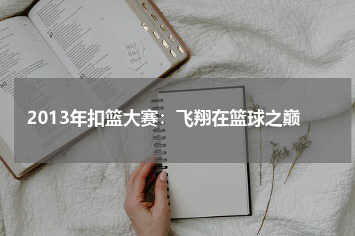 2013年扣篮大赛：飞翔在篮球之巅
